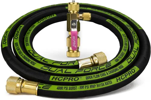 Vista 7 de Herramienta de extracción de núcleo de válvula HVAC con kit de evacuación de 3/8 pulgadas, compatible con SAE 5/16, manguera de vacío de doble