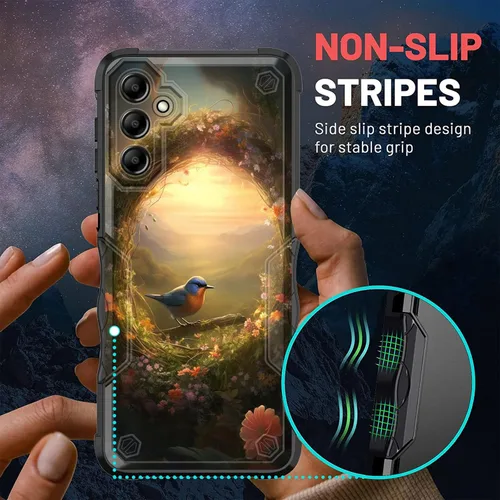 Vista 961 de Funda para Galaxy A14 5G, [Doble Capa][Protección contra Caídas de Grado Militar de 10 Pies] [Antideslizante] Funda Resistente a Prueba de Golpes