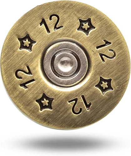 Vista 2 de Full Metal Markers Marcador de pelota de golf de metal magnético único calibre 12 con clip para sombrero para hombres y mujeres escopeta