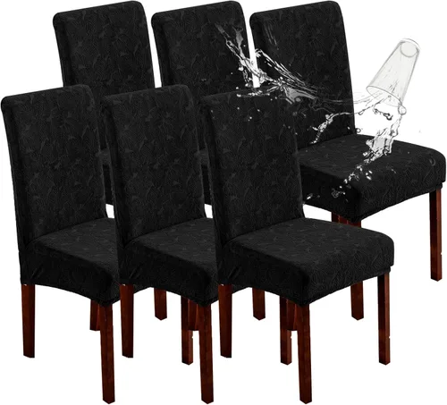 Vista 91 de Fundas impermeables para sillas de comedor, fundas elásticas para sillas Parsons, para comedor, cocina, funda protectora para silla de comedor