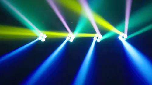 Vista 5 de Luz móvil de la etapa de la cabeza LED de 80W (4x20W), universal internacional, lámpara de 12 colores LED