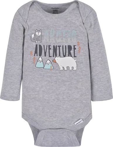 Vista 2 de Gerber baby-boys 3-pack Long Sleeve Onesies Bodysuit