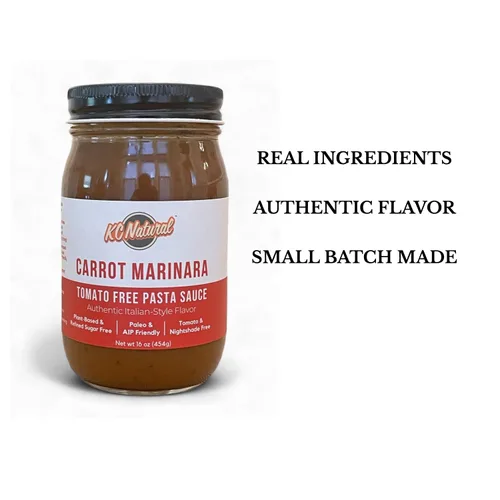 Vista 6 de KC Natural - Salsa marinara sin tomate y zanahoria - Salsa de pizza - Salsa de pasta - Apto para paleo y AIP - 16 onzas