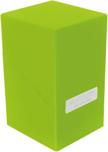 Vista 3 de Ultimate Guard Monolith Deck Case 100+ Juego de cartas verde claro tamaño estándar