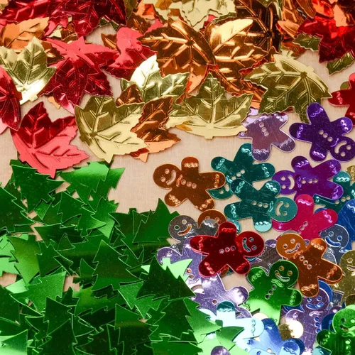 Vista 10 de Ángel de confeti navideño con halo, ángel con cuerno, cruz – Paquete de 3 (1.5 onzas) #3001