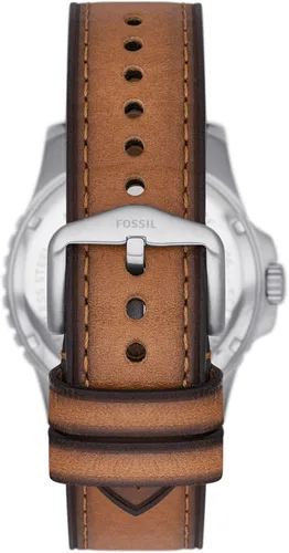 Vista 3 de Fossil Reloj casual de cuarzo azul para hombre inspirado en buceo