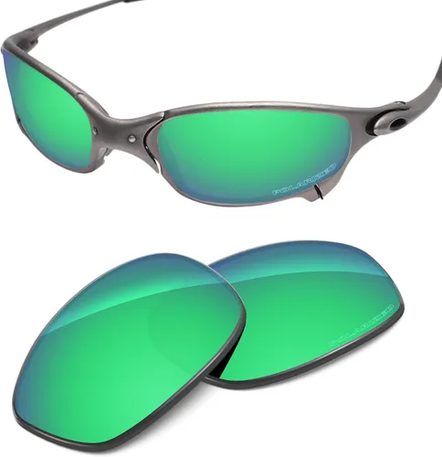 Vista 19 de Lentes de repuesto compatibles con Oakley Juliet Polarized Etched Oro de 24 quilates - Elite Polarizado