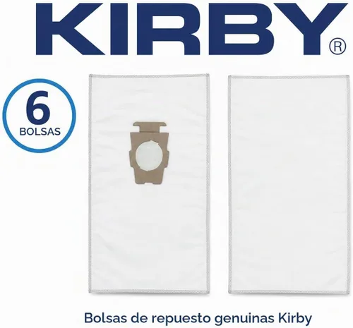 Vista 4 de Kirby 204814 Bolsas de Filtro HEPA Micron Magic Plus, 6, Bolsas de Aspiradora Blancas
