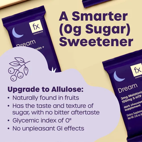 Vista 4 de Fx Chocolate Dream - Suplemento de chocolate para apoyar la respuesta al estrés, la relajación + la calma, cacao oscuro con melatonina + 5-HTP