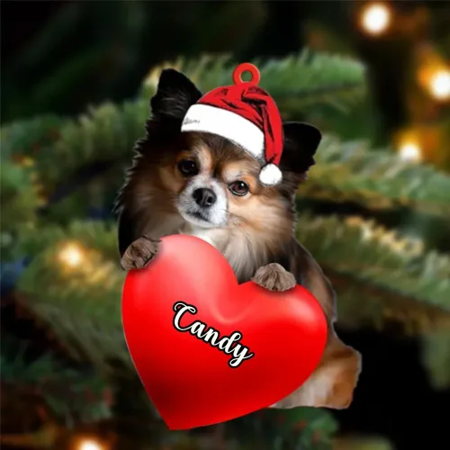 Vista 120 de Adornos de Navidad personalizados para perros, nombre personalizado, adorno de Malamute de Alaska, adornos acrílicos, regalos de Navidad, amantes