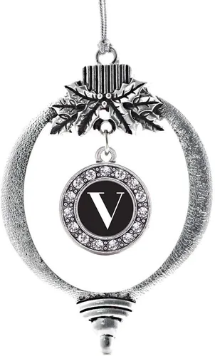 Vista 290 de Inspired Silver - Adorno de cromosoma 21 con dije de círculo de plata con joyas de circonita cúbica