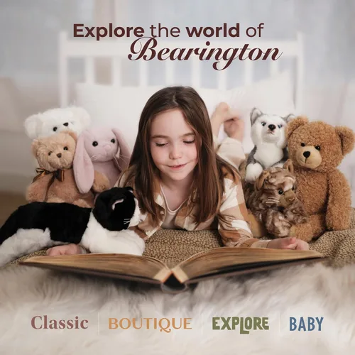 Vista 6 de Bearington Lil' Ember - Peluche de ciervo para bebé, de 9 pulgadas, de piel sintética suave y realista con ojos brillantes, regalo para niños, niños