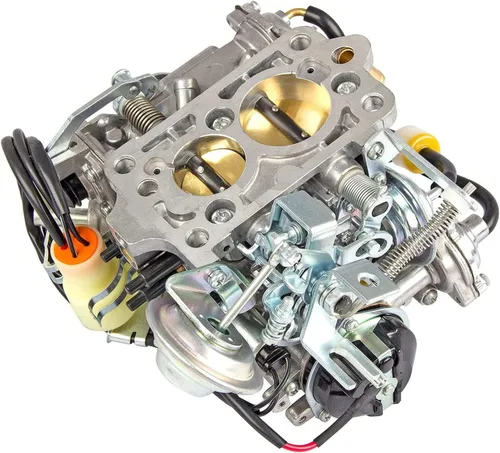 Vista 8 de Carburador de 2 barriles TOY-505 Compatible con camioneta To-yo-ta 22R Motor 1981-1987 con enchufe redondo 2.4L 2366cc 21100-35290 21100-35240