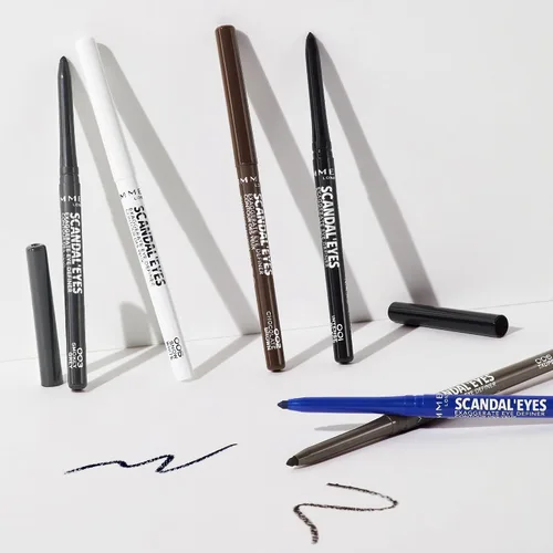Vista 6 de Rimmel London Scandaleyes Exaggerate Eye Definer, 004 azul cobalto, 0.01 oz (paquete de 1)
