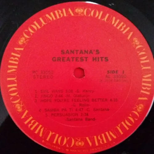 Vista 4 de Santana Greatest Hits (1974) Lp (Full Length)