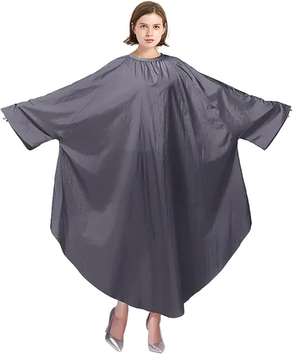 Vista 9 de TOPTIE Bata de peluquero con mangas para peluquería unisex ligera