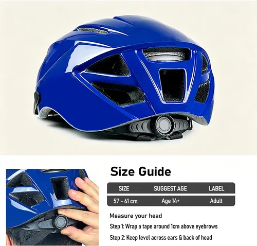 Vista 3 de Casco de bicicleta para adultos para hombres y mujeres