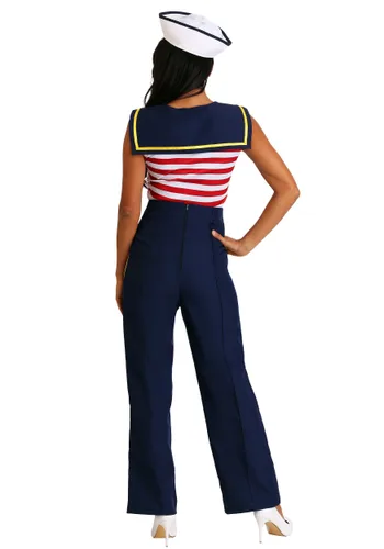 Vista 2 de Para mujer Plus Size Perfect Pin Up Sailor Disfraz Multicolor