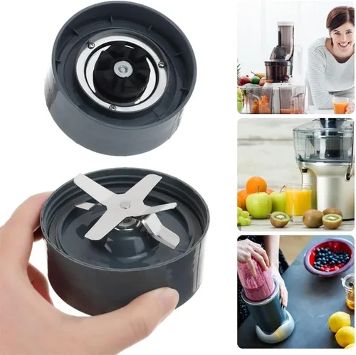 Vista 4 de Reemplazo de la cuchilla extractora de taza de licuadora de 32 oz para NutriBullet 600W 900W Taza del exprimidor,2 juntas de goma,Mezclador