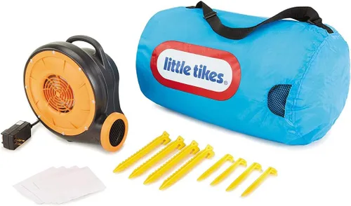 Vista 2 de Cama para saltar y tobogán de la marca Little Tikes, guarda, Amarillo