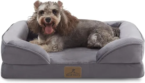 Vista 29 de Bedfolks - Cama ortopédica extra pequeña para perros, cama de sofá impermeable para perros pequeños y gatos, sofá de espuma en forma de huevo