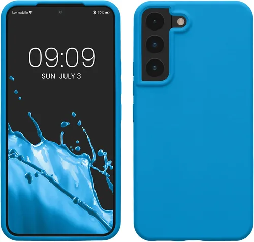 Vista 35 de kwmobile Funda compatible con Samsung Galaxy S9 - Funda de silicona TPU con acabado suave - Blue Reef