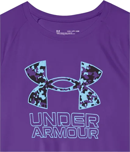 Vista 3 de Under Armour - Camiseta Tech Hybrid de manga corta con estampado para niño