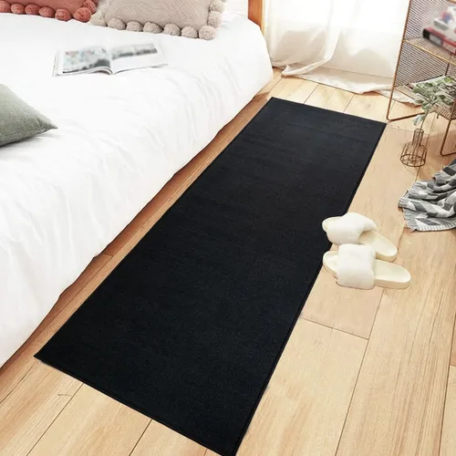 Vista 8 de Alfombra de pasillo extralarga de longitud personalizada antideslizante con pelo bajo absorbente, resistente a las manchas