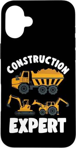 Vista 23 de iPhone 13 Pro Max Truck Construction Expert Excavator Digger para niño pequeño caso