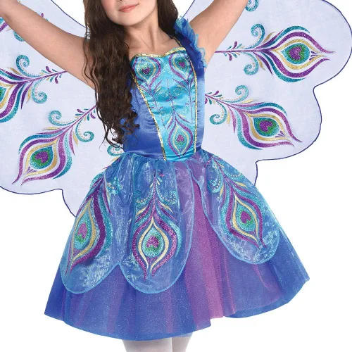 Vista 2 de Girls Pretty Peacock Costume