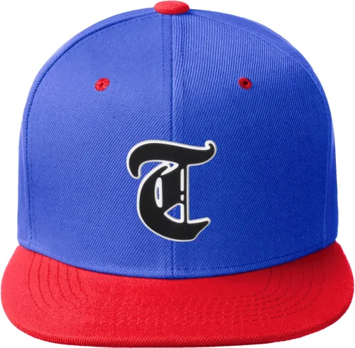 Vista 494 de Daxton Gorra clásica con visera de billete plano con letras del alfabeto inglés antiguo de la A a la Z