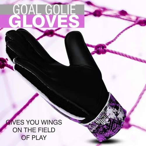 Vista 4 de Guantes de portero de fútbol, guantes de portero de dedo, guantes de fútbol de 0.157 in de látex de agarre fuerte, protección de la columna