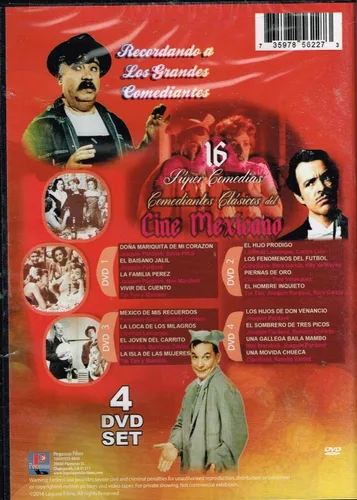 Vista 2 de 16 SUPER COMEDIAS DEL CINE MEXICANO DONA MARIQUITA DE MI CORAZON & EL BAISANO JALIL & LA FAMILIA PEREZ & VIVIR DEL CUENTO & MEXICO DE MIS RECUERDOS