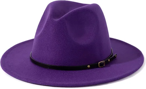 Vista 63 de Lisianthus - Sombrero con cinta con hebilla de ajuste, para mujer, modelo Fedora
