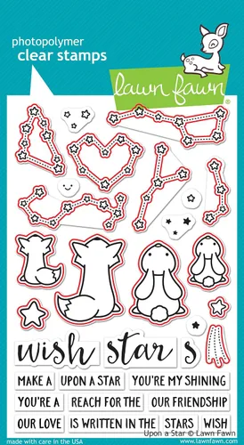 Vista 2 de Lawn Fawn Upon a Star Stamp and Die Set - Paquete de dos artículos