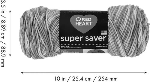 Vista 10 de Red Heart Hilo Super Saver, paquete de 3, camuflaje, 3