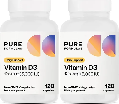 Vista 7 de PureFormulas Vitamina D3 5,000 UI 125 mcg - Suplemento de vitamina D pura para la formación saludable de huesos, dientes, salud cardiovascular