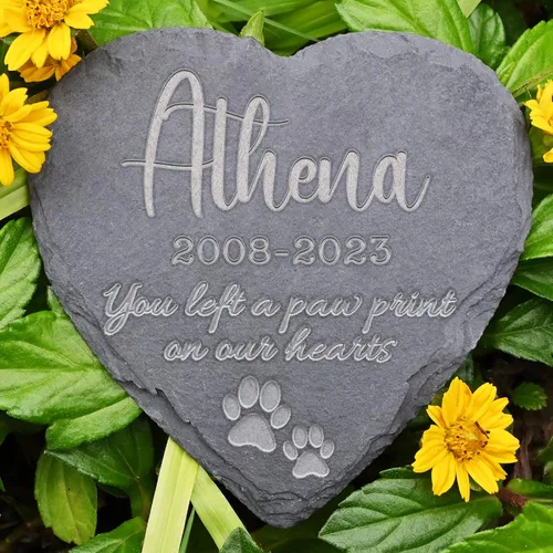 Vista 8 de Piedras conmemorativas para mascotas para gatos, regalos para gatos por pérdida de gato, regalo de condolencia, regalo conmemorativo por duelo