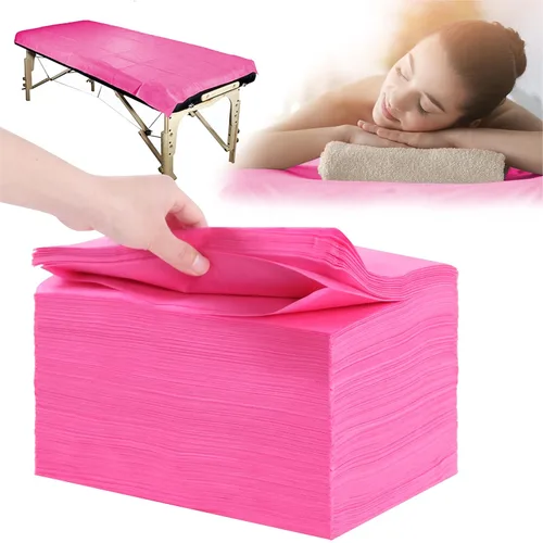 Vista 9 de Sábanas desechables 100 piezas 31" x 71" Sábanas para mesa de masaje de tela no tejida Funda para cama de SPA transpirable para masaje, belleza