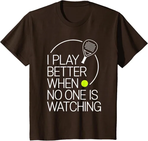 Vista 36 de Camiseta de tenis de pádel I Play Better When No One is Watching