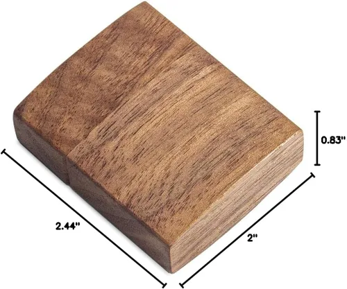Vista 7 de Caja de anillo curvada delgada para propuesta - Caja de anillo de compromiso de madera - Ideas de regalo de cumpleaños de aniversario de viaje