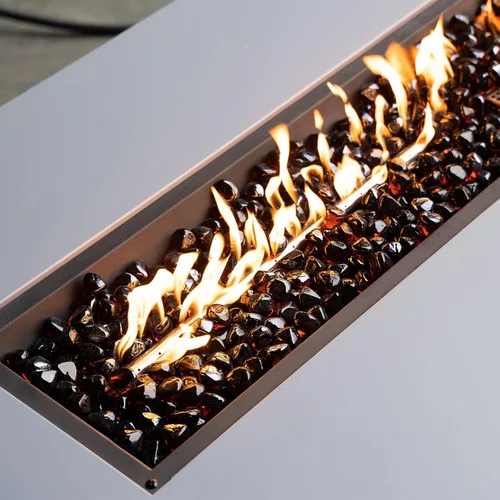 Vista 3 de Mr. Fireglass 10 libras de cristales de fuego mezclados en forma de diamante para chimenea y hoguera al aire libre y paisajismo - 2.54 cm de alto