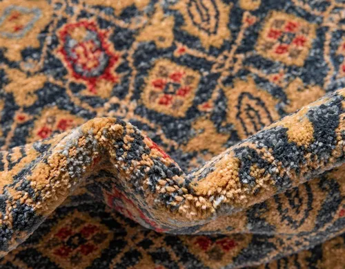 Vista 7 de Unique Loom Palace Collection - Alfombra geométrica tradicional, 2 pies x 3 pies, color azul marino/marrón