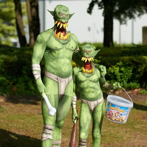 Vista 4 de Morphsuits mens Orc Jaw Dropper Costume