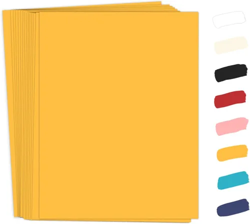 Vista 8 de 50 paquetes de cartulina negra 8.5 x 11, Goefun papel de impresora de cartulina de 65 lb para Halloween, álbumes de recortes, manualidades