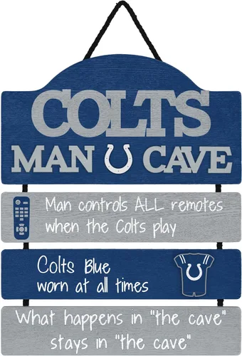 Vista 24 de NFL Team Logo Mancave Man Cave Hanging Wall Sign
