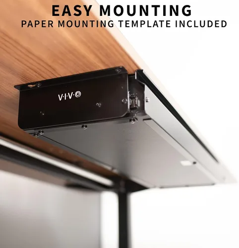 Vista 7 de VIVO DESK-DR33-B - Organizador grande de cajones de almacenamiento para debajo del escritorio, negro, de 33 pulgadas