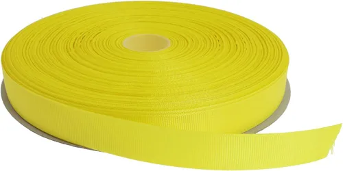 Vista 18 de Cinta de grogrén sólido de 100 yardas cada rollo, 100% poliéster (1/4", beige)