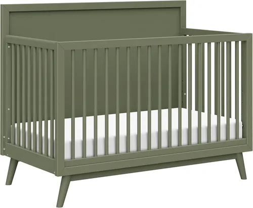 Vista 9 de Babyletto Palma - Cuna convertible 4 en 1 con kit de conversión de cama para niños pequeños en miel, certificado Greenguard Gold GREENGUARD
