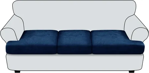 Vista 109 de Funda de cojín para sofá con aspecto de cuero, 1 unidad, elástica, para sala de estar, funda de cojín individual para sofá, protector de asiento